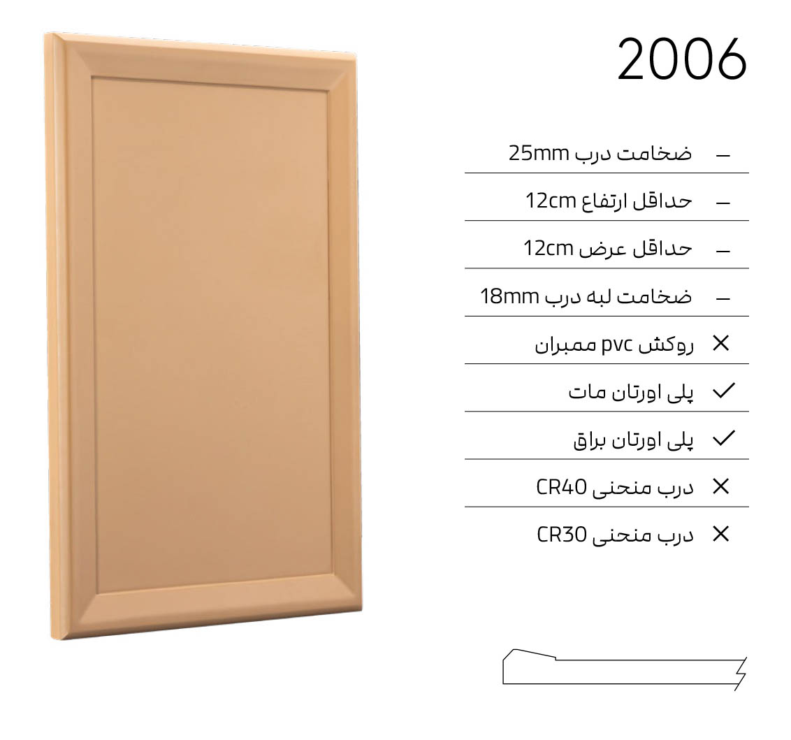 2006 درب کابینت مدرن 2006 - Image 1