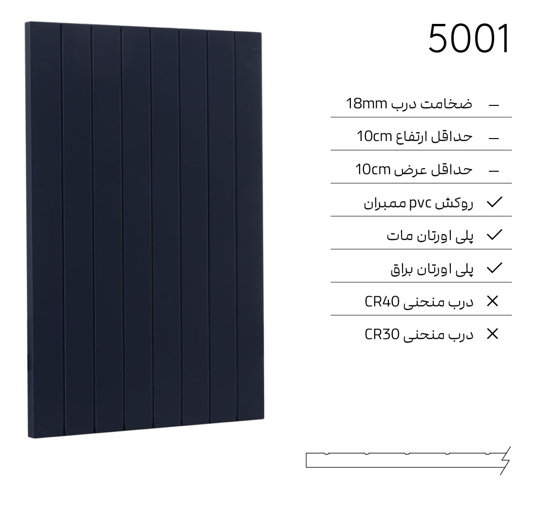 5001 درب کابینت مدرن 5001 - Image 1