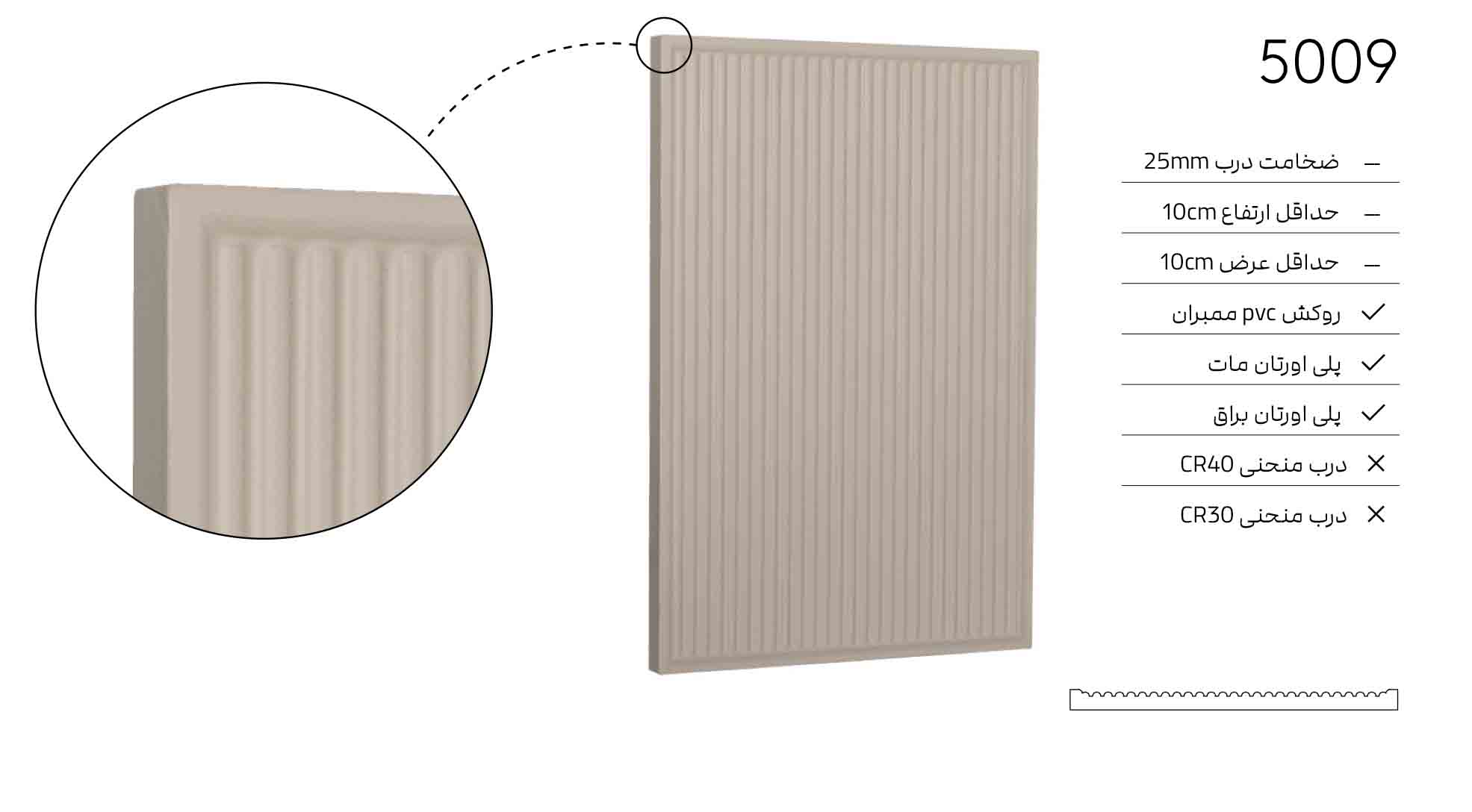 5009 درب کابینت مدرن 5009 - Image 1