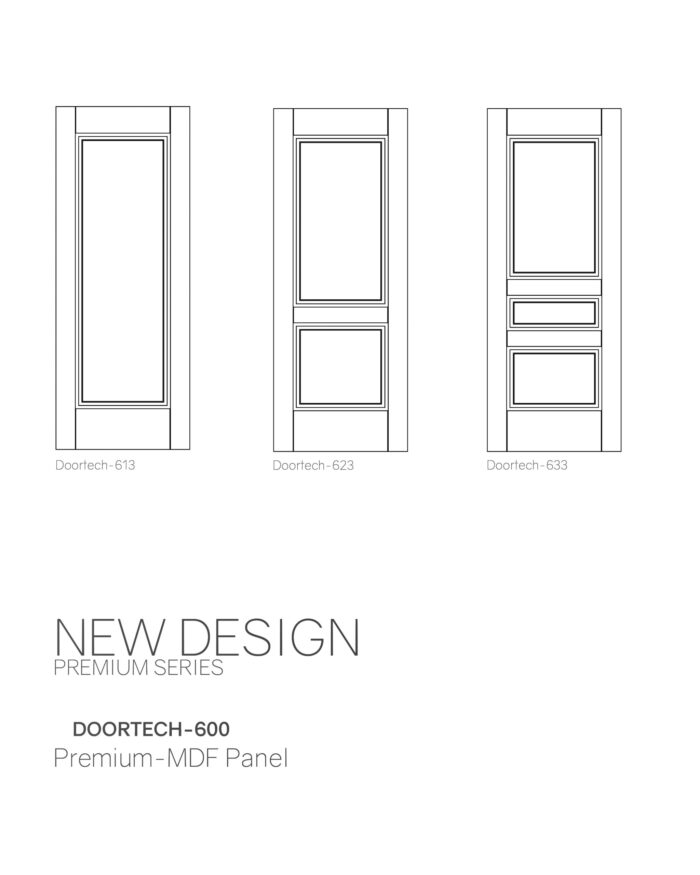 درب پیش ساخته PREMIUM MDF PANEL 613 - Image 2