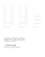 درب پیش ساخته PREMIUM MDF PANEL 638 - Image 2