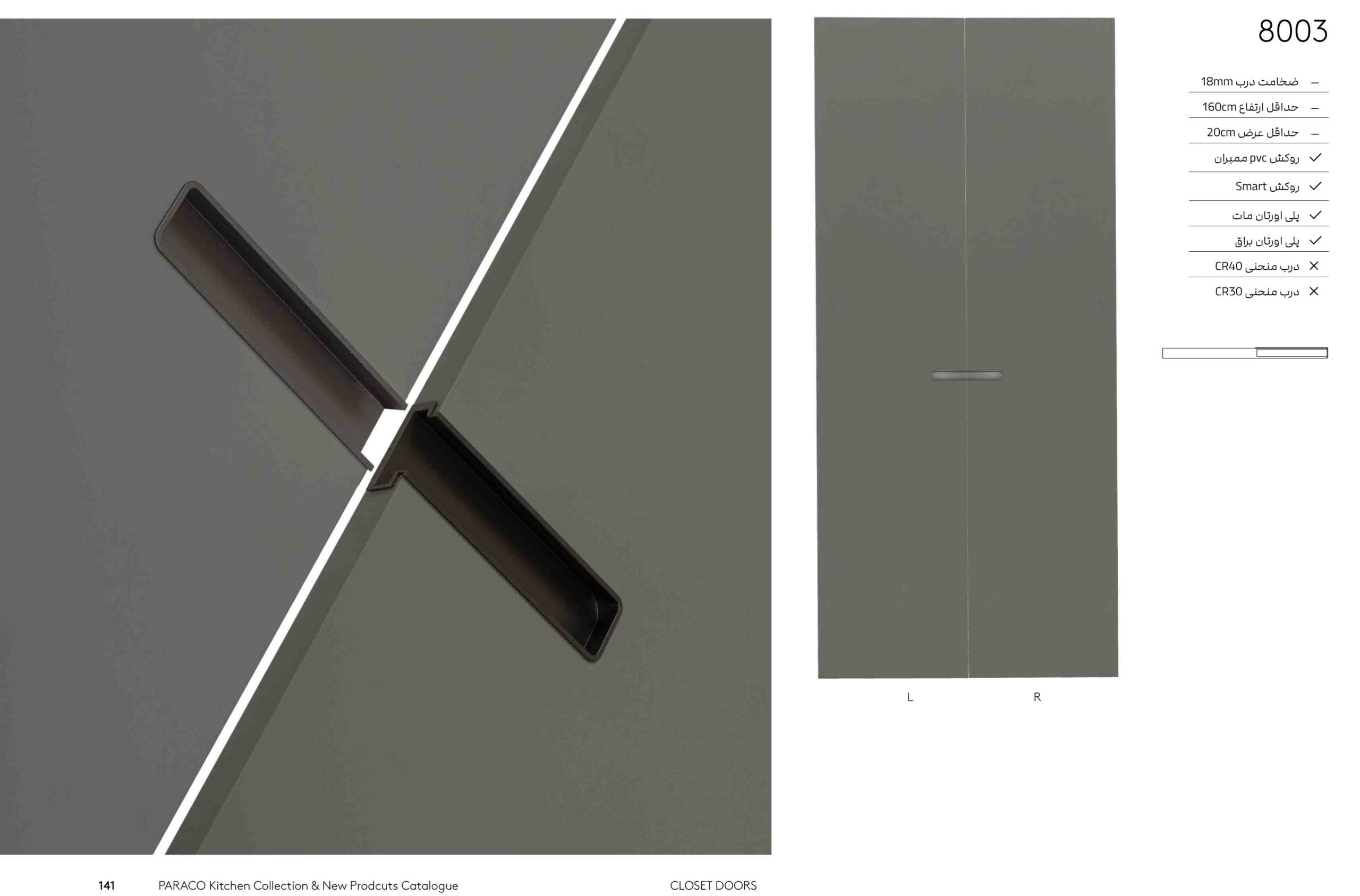 Closet Doors 8003 درب کمد دیواری 8003 - Image 1